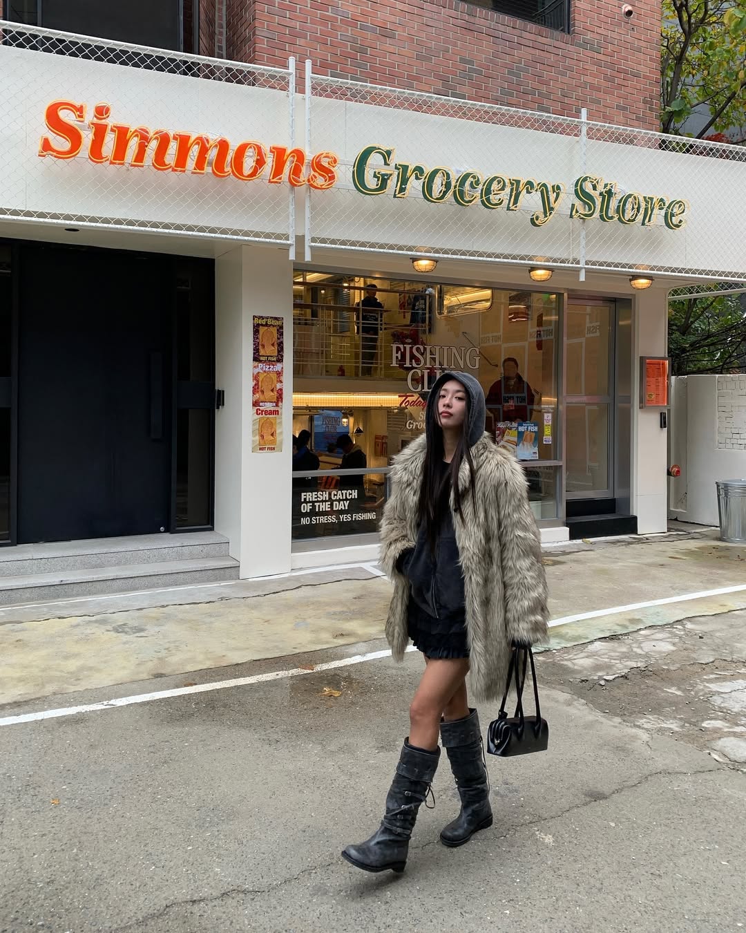 áo khoác lông dài