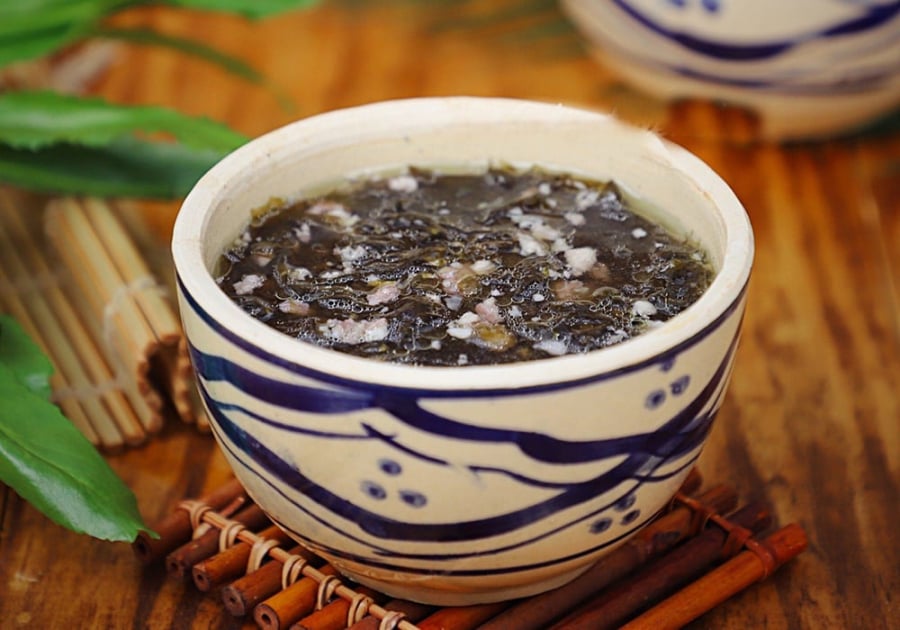 Canh rong biển thịt bằm