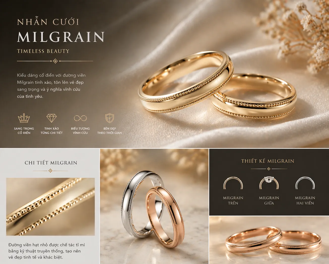 NHẪN CƯỚI VÀNG VÀNG: GIỮ GÌN BẢN SẮC TRUYỀN THỐNG TRONG DIỆN MẠO ĐẲNG CẤP