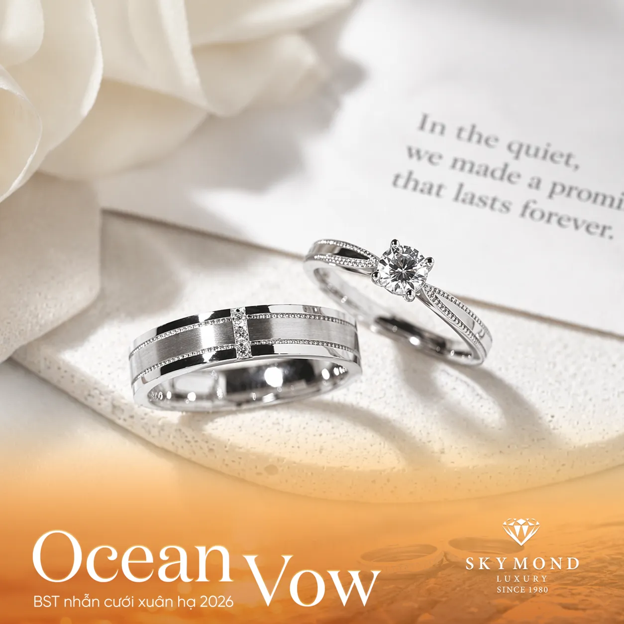 Tại sao nhẫn cưới "Ocean Vow" lại là liệu pháp tâm lý cho một hôn nhân bền vững?