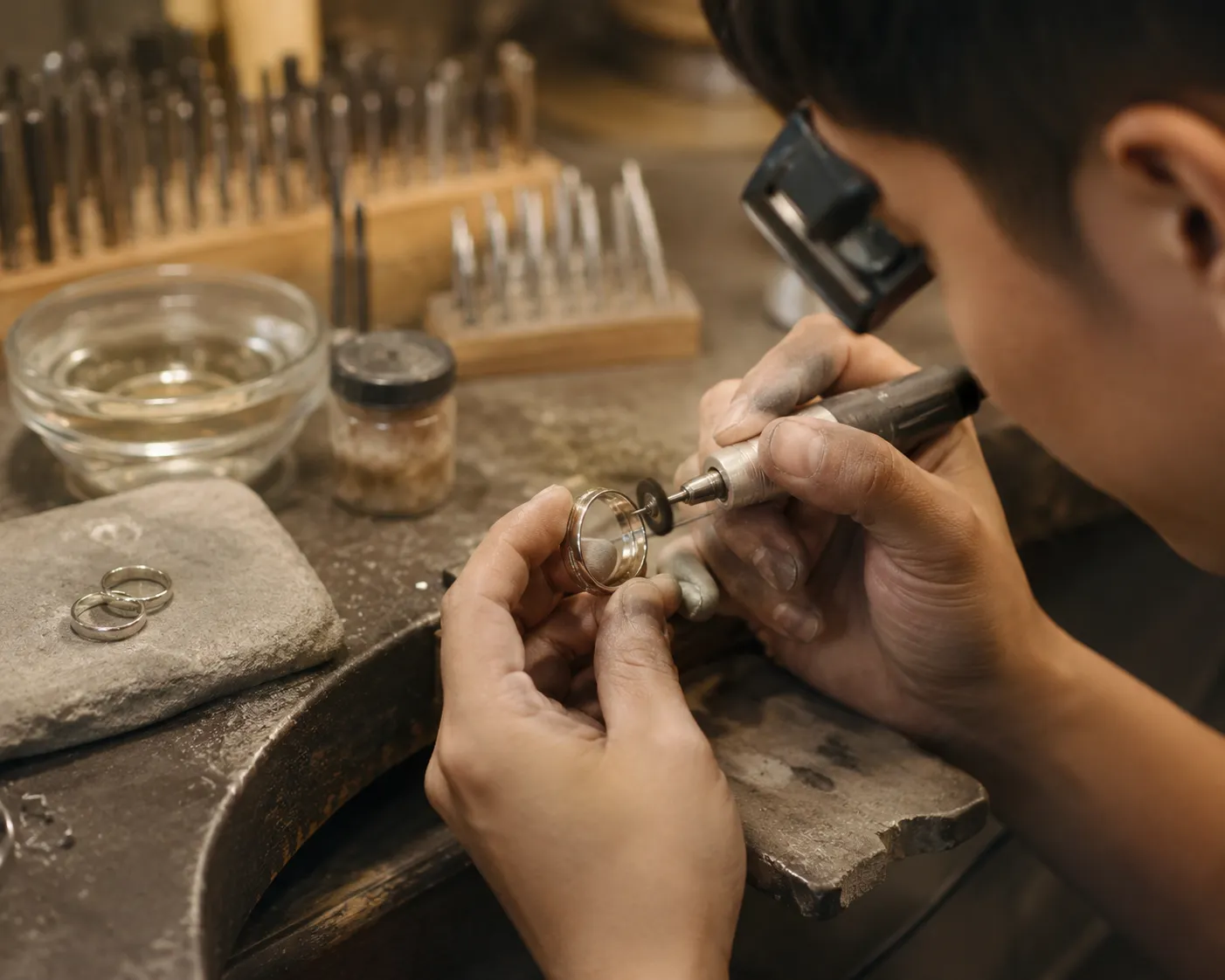 Góc Khuất Thị Trường Nhẫn Cưới: Thận Trọng Với Công Nghệ "Mông Tút" Nhẫn Cũ Thành Nhẫn Mới